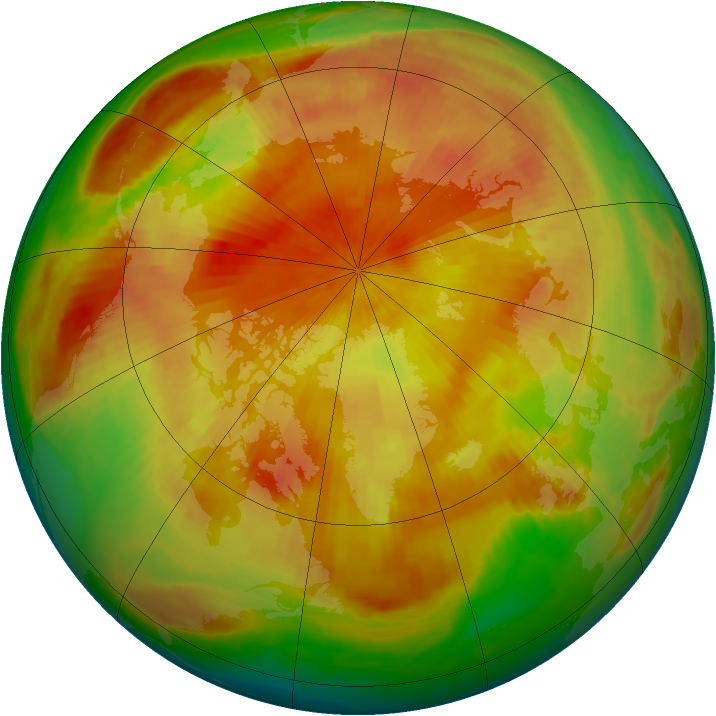 Arctic ozone map for 23 April 1998